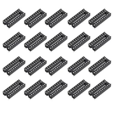 Imagem de Generic 20 peças DIP IC adaptador soquete chip 20 pinos IC kit sortido 2,54 mm/0,1" passo para projeto de placa de ensaio, design de placa PCB