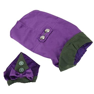 Imagem de Yctze Cães Smoking Bonito Elegante Moda Retro Cão Formal Festa de Casamento Terno Com Gravata Borboleta para Cães Pequenos e Médios Gatos - Roxo (S)