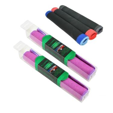 Imagem de ACEGRE Pacote com 2 toalhas de argila com detalhes automáticos, toalha de barra de argila fina para detalhes automáticos, remove pulverização excessiva e contaminantes da pintura do carro, vidro