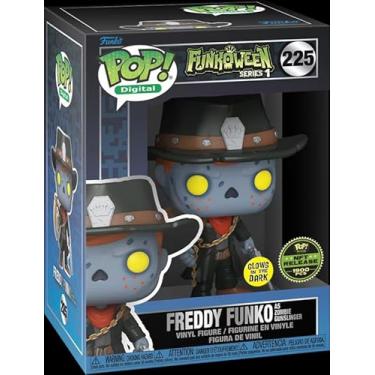 Imagem de Funko Pop! Digital: Funkoween Series 1 - Freddy Funko as Zombie Gunslinger #225 (GITD) (NFT Release) (1900 PCS)