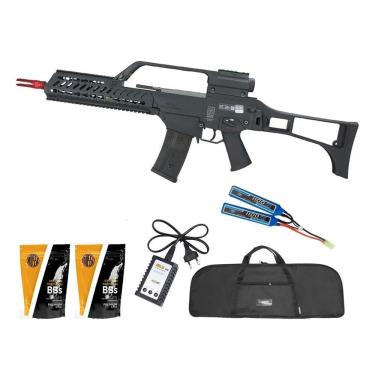 Imagem de Rifle Airsoft G36 Keymod Sa-g10 Edge G-series Blowback+itens