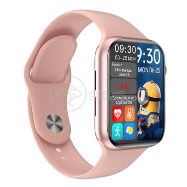 Imagem de Smartwatch Iwo Hw16 Rosa Troca Pulseira Android Ios Cardíaco