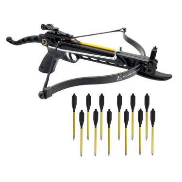 Imagem de Besta-balestra 80 Cobra Black Ekarchery+12 Setas De Alumínio