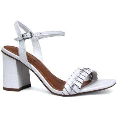 Imagem de Sandalia Bottero Salto Bloco Alto 367104 Couro Feminino-Feminino