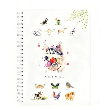 Imagem de Kit de aquarela para iniciantes, livro de aquarela com tinta, kit de pintura de aquarelas, há um livro de exercícios (Álbum de base de animal)