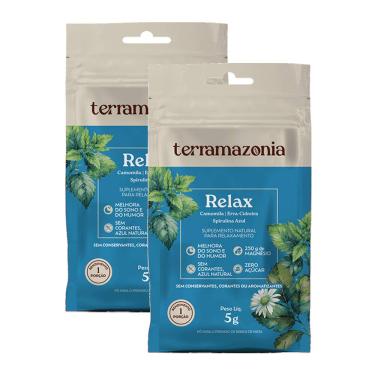 Imagem de Kit 2X: Relax Camomila, Erva Cidreira e Spirulina Azul Sachê Terramazonia 5g