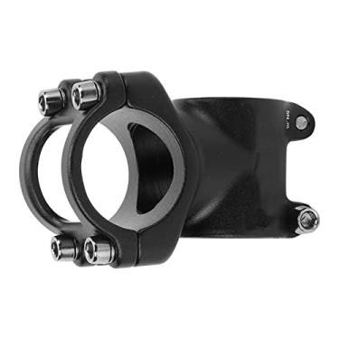 Imagem de Acouto Haste Curta de Alumínio Processado CNC Com Jato de Areia Anódico – Leve e Guiador para Estrada, Montanha e Bicicletas, Fácil Instalação e Absorção de Choque, Cor Preta (31,8x35mm)