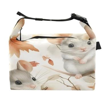 Imagem de STAYTOP Lancheira fofa de mouse com fivela de alça, lancheira isolada para meninos e meninas, lancheira térmica para trabalho escolar