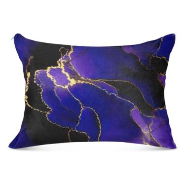 Imagem de Capa de almofada de flanela roxa com zíper animal padrão queen king travesseiro de cama grande, tamanho padrão, 51 x 66 cm