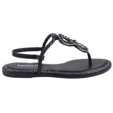 Imagem de Sandália Rasteira Calce Fácil 8472.415.29348 Beira Rio - Preto