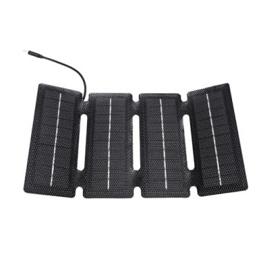 Imagem de Diydeg Painel Solar Portátil de 20 W, Carregador Solar ETFE Monocristalino Ultrafino e Leve para Smartphones, Com 4 Designs Dobráveis ​​para Camping, Caminhadas, Viagens Ao Ar Livre