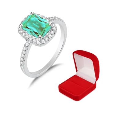 Imagem de Anel De Formatura Feminino Pedras Cursos Variados Presente (Verde Claro, 31)