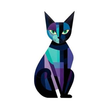 Imagem de Kit De Pintura Em Diamante De Animais Abstratos, Murais De Gato, DIY, 