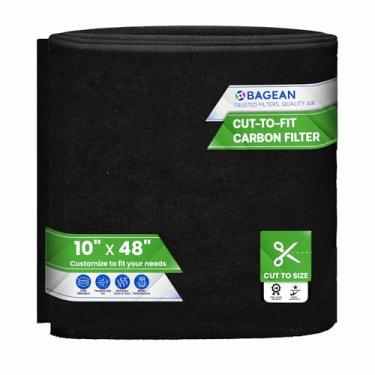 Imagem de Corte para caber na folha de filtro de carvão ativado 25,4 cm x 122 cm - Filtro de ar de carvão ativado para purificadores de ar, ventilação de ar AC e mais - filtros de carvão absorvem odores e