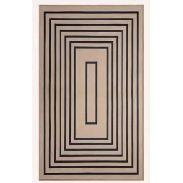 Imagem de Tangsoo Tapete Rianbow Easy Jute 2x3, marrom lavável ultra fino para corredor, tapete antiderrapante para uso externo