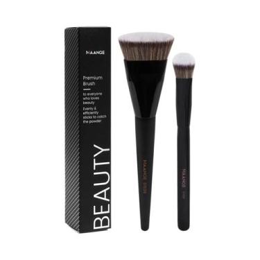 Imagem de Pincel De Contorno Para Base Líquida Impecável 2PCS Pincel De Maquiage