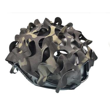Imagem de Capa de capacete tático de malha respirável tipo corte tático rápido no tamanho M/G (camuflagem preta)