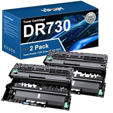 Imagem de VIPSIM DR730 (não toner) Substituição para DR730 DR-730 DR 730 tambor para usar com impressora MFC-L2750DW HL-L2370DW MFC-L2710DW HL-L2350DW DCP-L2550DW (2 preto)