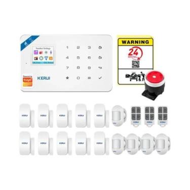 Imagem de Sistema De Alarme Inteligente WIFI GSM KERUI W181 Compatível Com Tuya 
