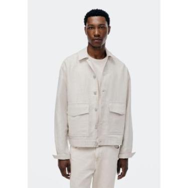 Imagem de Jaqueta Hering Overshirt Com Linho Masculina-Masculino