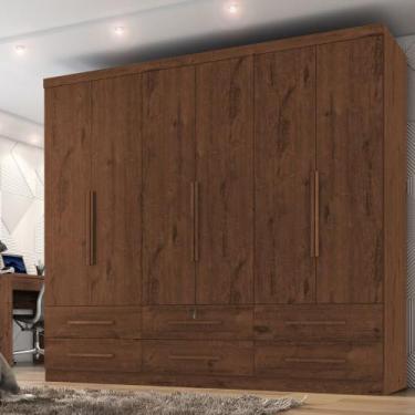 Imagem de Guarda Roupa Casal 6 Portas 6 Gavetas Maximus Plus II Zanzini, Jacaran