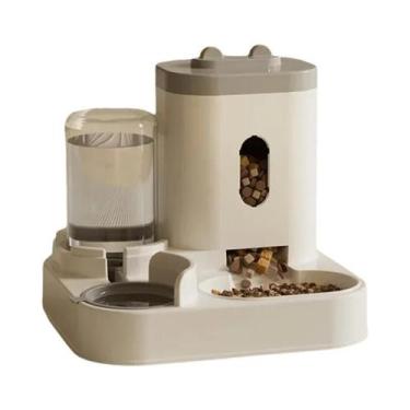 Imagem de Dispensador Automático De Ração E Água Para Cães E Gatos Com Grande Ca