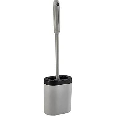 Imagem de Suporte de escova de vaso sanitário de silicone para escova de vaso sanitário conjunto de suporte de escova de vaso sanitário macio acessórios ferramenta de limpeza de borracha durável suporte de