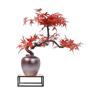 Imagem de Plantas falsas bonsai artificial árvore vaso ornamentos bonsai simulação bonsai plantas verdes plantas falsas vasos artificiais plantas interiores mesa casa escritório exibição artificial interior