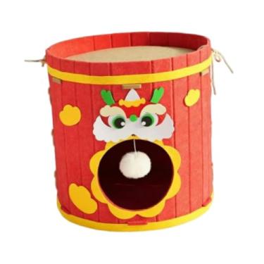 Imagem de Bothyi Casinha para Gatos Domésticos, Tenda para Animais de Estimação, a Arranhões, Robusta, Divertida, Esconderijo Coberto, Cama em Formato de