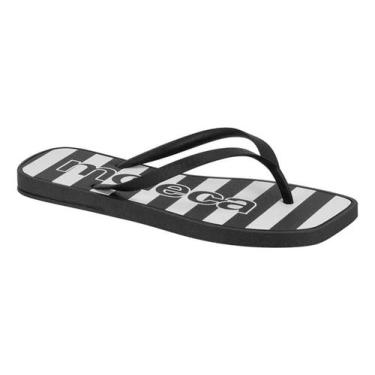 Imagem de Chinelo Feminino Moleca Básico Dia A Dia 5552.100 (Preto Listra, BR, Adulto, Numérico, 36)