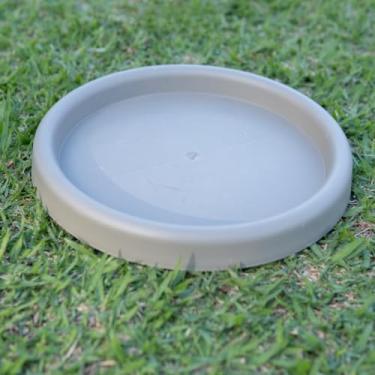 Imagem de Prato Coletor Redondo Para Vasos De Plantas | Base Para Vaso De Planta (CIMENTO G 25,5 CM 706)
