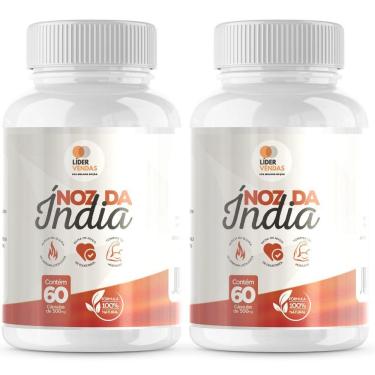 Imagem de Noz Da índia Em Cápsulas - 60 Cápsulas De 500mg | 2 Potes Natural E Saudável