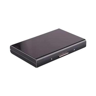 Imagem de Porta-cartões De Crédito Minimalista Masculino Com RFID, Carteira De A