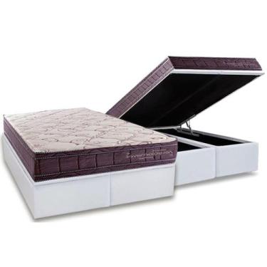 Imagem de Cama Box Baú NOVO + Colchão Molas Kappesberg Ensacadas Inverno Verão +
