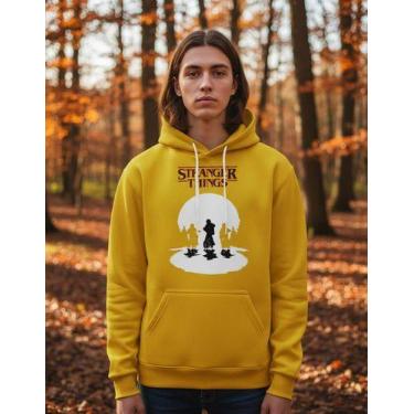Imagem de Moletom Capuz Canguru Stranger Things Unissex Adulto E Infan - - Missi