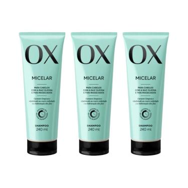Imagem de Shampoo Ox 240Ml Micelar - Kit Com 3Un