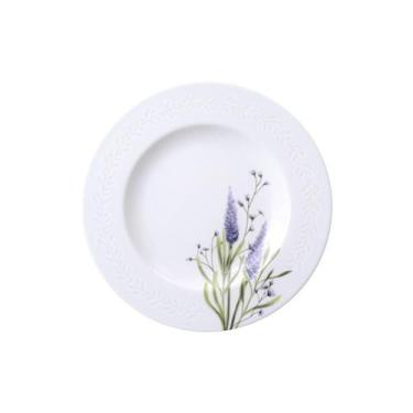 Imagem de Prato Sobremesa Tramontina Lilla em Porcelana Decorada 21 cm