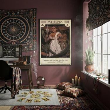 Imagem de Quadro Decorativo Mitologia Egípcia Arthena - 70X50Cm - Quadros On-Lin