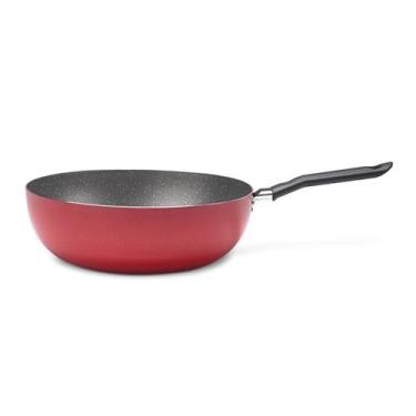 Imagem de Wok Brinox Ceramic Life Naturalle Ø24cm 2,3L Vermelho Garlic