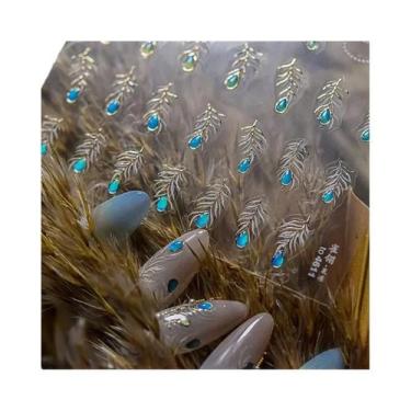 Imagem de Adesivos De Unhas Com Asas De Borboleta Pretas E Roxas, Decalques De M