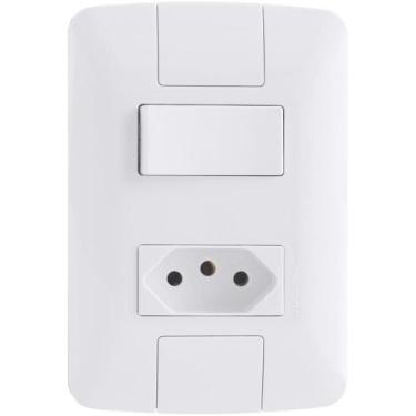 Imagem de Cj 4x2 1 Interruptor e 1 Tomada 2P+T 10A 250V Tramontina