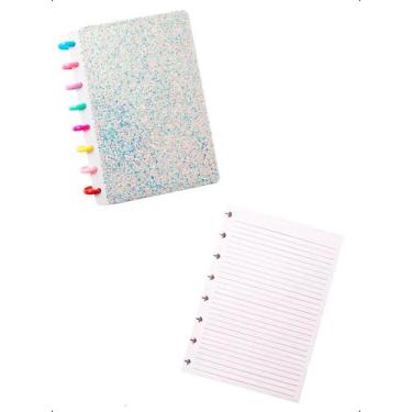 Imagem de Kit Caderno de Disco A5+Refil 50F Pautada Escolar Capa Dura - - Klizz,