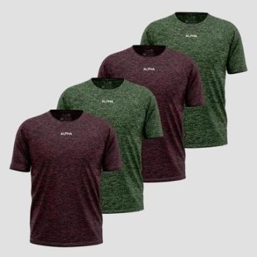 Imagem de Kit 4 Camisetas Dry Alpha Co Masculina-Masculino