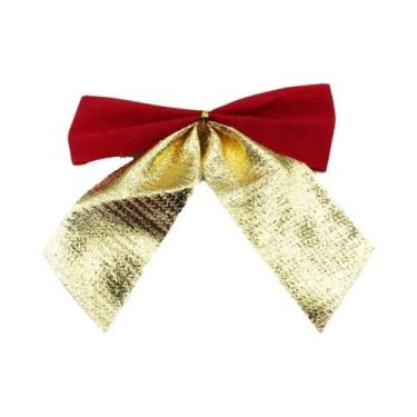 Imagem de Guirlanda De Natal De 2M Com Fitas De Tinsel E Laços Para Decoração De