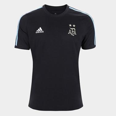 Imagem de Camiseta Seleção Argentina Adidas 3s DNA Masculina-Masculino