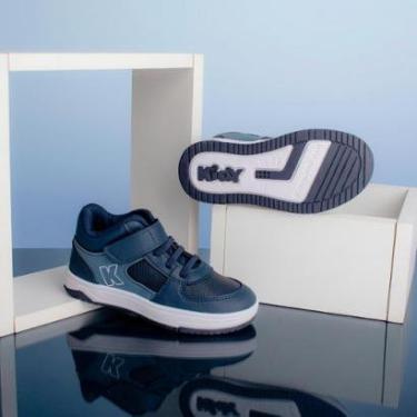 Imagem de Tênis Infantil Menino Kidy Happy Tira Aderente Marinho com Azul Stone 22 ao 27-Masculino