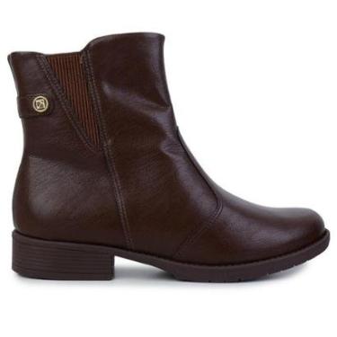 Imagem de Bota Feminina Piccadilly Cano Curto Marrom - 653025-02-Feminino