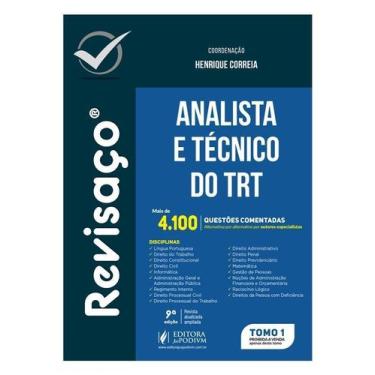 Imagem de Revisaço - Analista e Técnico Do Trt - Mais De 4.100 Questões Comentad