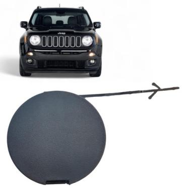 Imagem de Tampa Reboque Parachoque Dianteiro Jeep Renegade Trailhawk 2016 2017 2