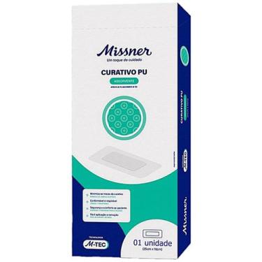Imagem de Curativo Filme PU Transparente Absorvente 25X10cm - unidade - Missner
